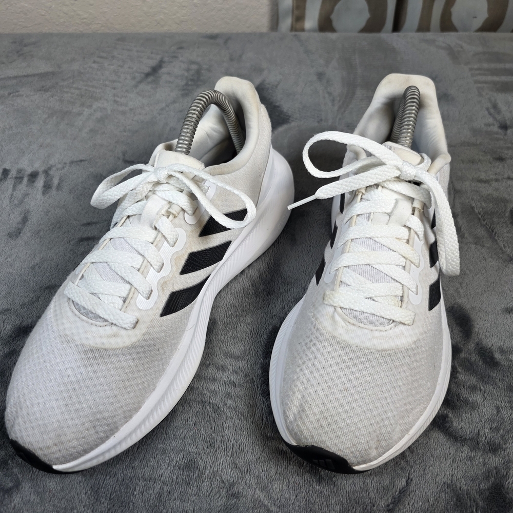 Adidas Runfalcon 3 Womens Size 8.5 White Black Athletic Running Shoes Sneakers